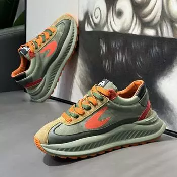 Мода 2024 Весна Модные кроссовки для мужчин Кроссовки на платформе, увеличивающие рост Мужские низкие повседневные кожаные кроссовки Zapatillas De Hombre 39