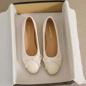 мода 2024 весна и осень новые женские туфли модный дизайн с бантом профессиональная рабочая обувь корейский стиль женская повседневная обувь на плоской подошве 35 серый