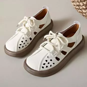 Мода 2024 Женская обувь Летняя нескользящая обувь для мамочек Женские туфли на плоской подошве Модные женские повседневные сандалии Женская прогулочная дизайнерская обувь 35 бежевый