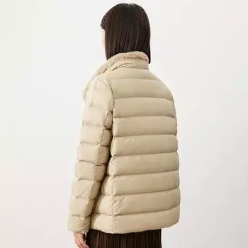 МОДА 2024 Зимняя мода Теплая Шурусская кроличья шерсть Сращивание Средней Легкости и Тонкая Короткая Рука Длинная Белая Утиная Пуховая Одежда M чёрный