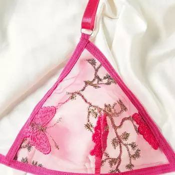 Мода 2025 года, сексуальная забавная экзотическая пижама с бабочками, сексуальные кружевные бретели, кровать, полночь, гламур S