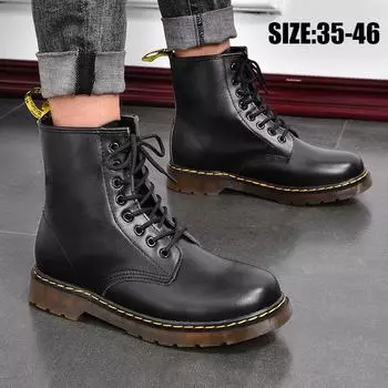 Мода 2025 Классические ботинки Doc Martens Мужская обувь Повседневная обувь Классические ботильоны Высокие скользящие офисные вентиляционные утилитарные мотоциклетные 225 красный