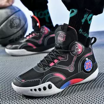 Мода 35-45 Мужские баскетбольные кроссовки для женщин, мальчиков и девочек, дышащие, нескользящие, ноские, спортивные баскетбольные кроссовки, кроссовки для бега 35