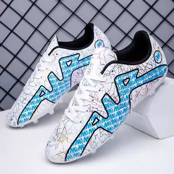 Мода 35-45 Мужские Мальчики Девочки Женщины Футбол Дизайнер Травяные FG/TF Ботильоны Нескользящие Унисекс Дети В Помещении Футзал Тренировочные Кроссовки 35
