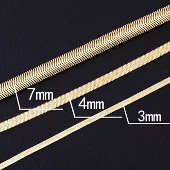 Мода 3 мм 4 мм 7 мм 18k позолоченный чокер змея цепь ожерелье браслет ювелирные изделия подарок панк женщины девушки ювелирный набор уникальный 7mm золотистый