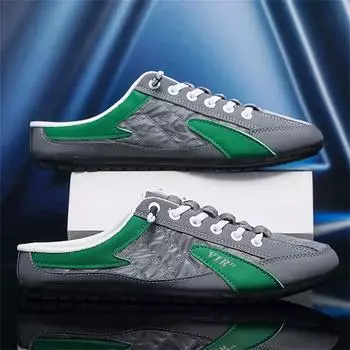 Мода 40-41 Открытые сзади Весенние кроссовки для мужчин Повседневные мокасины Мужская обувь Хаки Ботинки Спортивные Курортные 2024outdoor Twnis 6.5