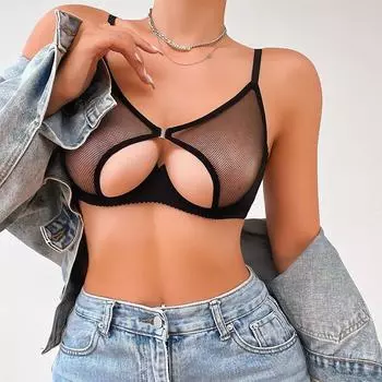 МОДА, абсолютно новое прозрачное женское эротическое белье, Тедди, Babydoll, комплект из двух предметов, нижнее белье + трусики, модный удобный пляжный бюстгальтер-бикини S