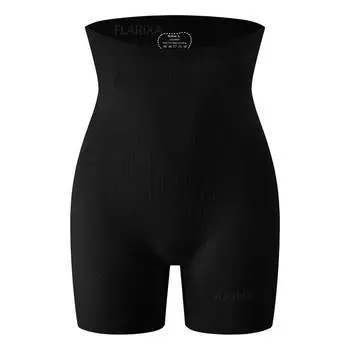 мода бесшовное корректирующее белье для женщин утягивающие трусики с высокой талией утягивающее нижнее белье для подтяжки живота и ягодиц послеродовые корректирующие брюки M чёрный