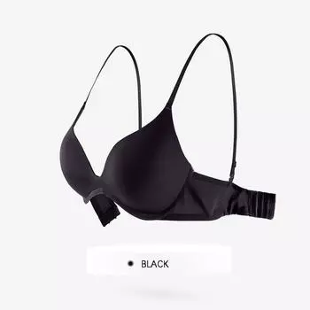 мода бесшовный женский бюстгальтер пуш-ап удобный без косточек невидимые бюстгальтеры большого размера сексуальное нижнее белье с глубоким вырезом и открытой спиной 32/70AB красный