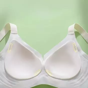 мода Бесследное лето тонкие беременные женщины большой размер нижнего белья женщины собираются без стального кольца, чтобы закрыть грудь анти-бюстгальтер 75B