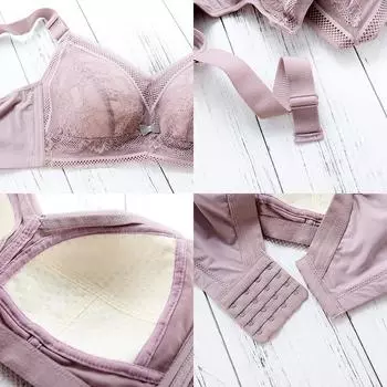 мода Большая грудь демонстрирует маленькие бюстгальтеры, тонкие бюстгальтеры, полные чашки, ультратонкие большого размера, собирают вместе и надевают на грудь. 34/75B