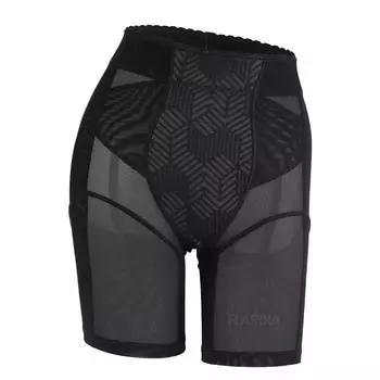 мода Большие размеры защитные шорты под юбкой женские защитные брюки Ice Silk средней талии кружевные трусики утягивающее нижнее белье лето M чёрный