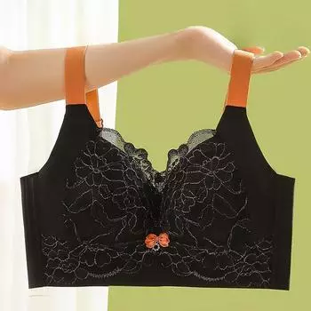 мода Большой размер нижнего белья полная чашка ультратонкий бюстгальтер без стального кольца регулировка типа сборка и анти-провисание 34/75B белый