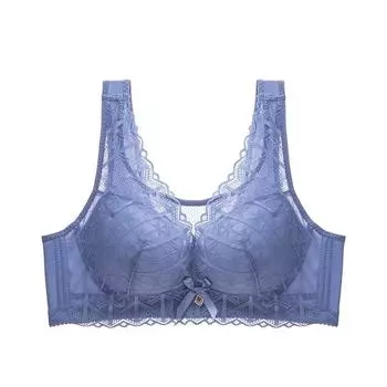 мода Большой размер нижнего белья женский топ-труба полная чашка кружево сборка регулировка тип большая грудь маленькая жилет тип бюстгальтер тонкий 80 розовый