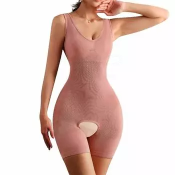 мода Butt Lifter Body Shaper Belly Boxer Женский корсет Bodysuit Seamless Slimming Abdomen Pants Женские утягивающие и корректирующие шорты XS/S чёрный