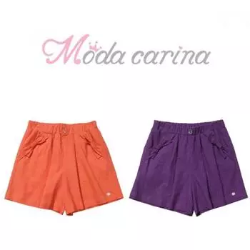 [Moda Carina] Льняные брюки с лентой Moda Carina Фиолетовые Purple/100
