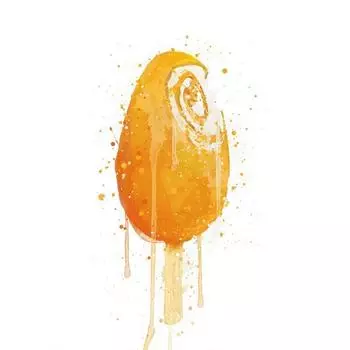 Мода Десертный Цвет Мультяшный Постер Мороженое Печать на Холсте Роспись Стен Гостиная Детская Комната Домашнее Украшение 21cm30cm NoFrame