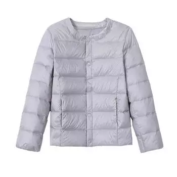 МОДА Детская пуховая куртка с подкладкой для младенцев, маленьких, средних и старших детей, мальчиков и девочек, зимняя детская короткая куртка с круглым вырезом, одежда для малышей 90cm жёлтый