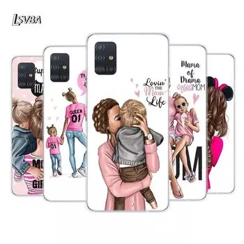 Мода для маленьких мам и девочек для Samsung Galaxy A01 A11 A12 A22 A21S A31 A41 A42 A51 A71 A32 A52 A72 A02S, мягкий чехол для телефона Samsung A01