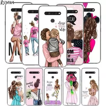 Мода для мамы и девочки для LG V60 V50S V50 G8X G8S G8 G7 ThinQ 5G K61 K51S K41S K30 K20 Q60 Q9 Мягкий чехол для телефона LG K20 2019