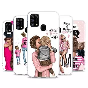 Мода для мамы и девочки для Samsung Galaxy Note 20 10 9 8 Plus Ultra Lite M21 M31 M31S M10S M20 M21 M32 M12 чехол для телефона Note 20 5G
