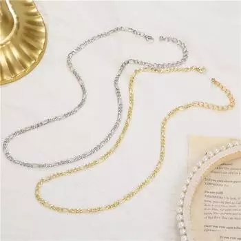 Мода для мужчин и женщин из нержавеющей стали толстая цепь классическая цепь длинное ожерелье чокер silver-26inch