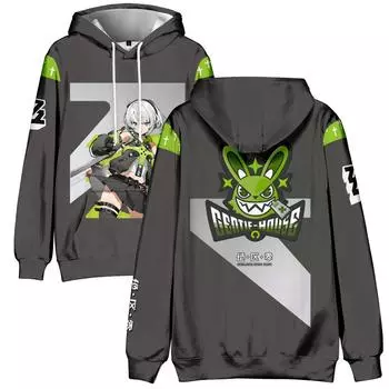 Мода для поклонников Zenless Zone Zero Аниме Печатный свитшот Спорт на открытом воздухе Косплей Пуловеры Толстовка Косплей Костюм XS