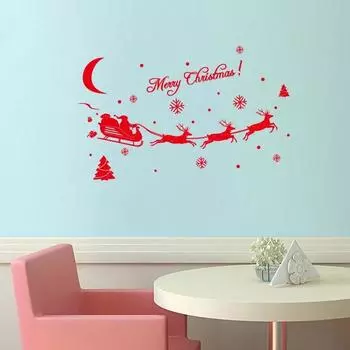 Мода для рождественской вечеринки, украшение для дома, на стену, наклейки на окна, украшение рождественского дома, модные наклейки на окна, аксессуары