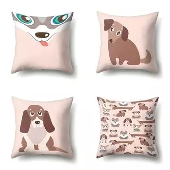 Мода для собак со свежим принтом наволочка для дивана 40x40cm