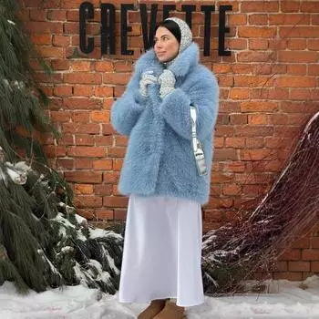 МОДА Европа и Америка 2024 осень и зима женская одежда мех темперамент элегантный и свободный искусственный мех лисы плюш знаменитости пальто Одежда S жёлтый