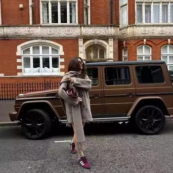 МОДА Европейская и американская женская одежда зимняя новая маленькая свободная утолщенная шарф воротник трикотажное пальто куртка Одежда S коричневый