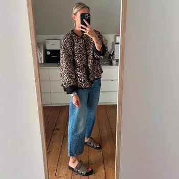 МОДА Европейская и американская зимняя новая женская мода анималистичный принт хлопковая куртка куртка Одежда S