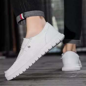 мода Fujeak дышащие мужские кроссовки легкие противоскользящие спортивные туфли для активного отдыха мягкие кроссовки на шнуровке лоферы мода теннис 39 чёрный