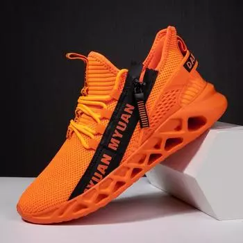 мода Fujeak Мужская обувь Дышащие мужские кроссовки для активного отдыха Прогулки Спортивная мужская обувь Мода Вулканизированные дизайнерские кроссовки Мужские Zapatos 41 светло-синий