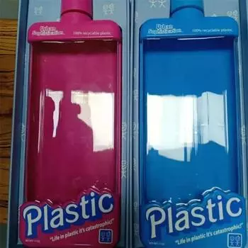 Мода Городской Спорт Бутылка 500 мл Стакан для воды Открытый Фитнес Плоская Бутылка Экологичный Антибактериальный Сок Бутылка Для Воды Red 500ML