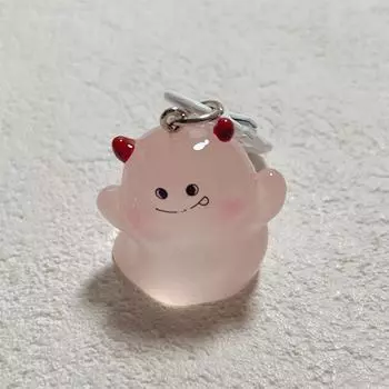 Мода Хэллоуин Светящийся Брелок Мультяшный Жуткий Призрак Брелок Подвеска Креативные Аксессуары для Украшения Рюкзака Подарки для Пары A4