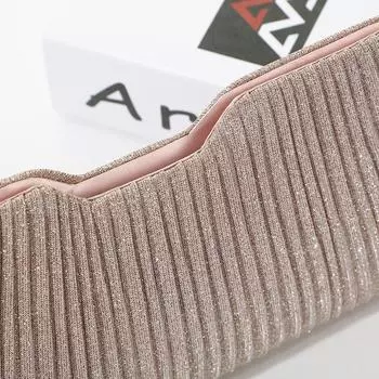 Мода и элитный званый ужин легкий роскошный темперамент вертикальный узор цепочка простая рука держащая подмышкой женская сумка 23.5*5*13.5 розовый