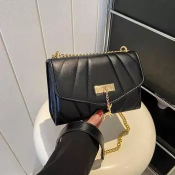 Мода Интернет Знаменитости Мода Простая Маленькая Квадратная Сумка Женская Весенняя Вышивка Нитки Цепи Плечо Кроссбоди Маленькая Квадратная Сумка розовый