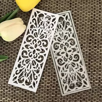 Мода Искусство Интерес Металлический Фон Бумага Прямоугольник Карты Трафарет