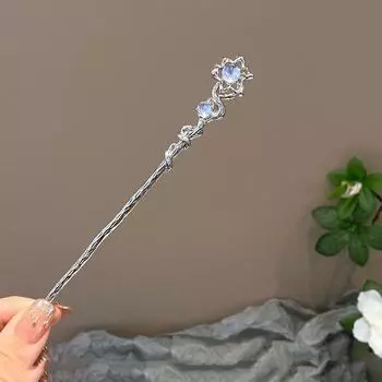 Мода Китайский Стиль Палочка для Волос Игла для Волос Лунный Камень Ювелирные Изделия Подходит для Повседневной Носки Вечеринки Женская Романтическая Заколка Аксессуары