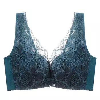 мода Красивая спина нижнее белье женское тонкое толстое мм большой размер жилет тип без губки грудь бюстгальтер крышка 34/75B серый