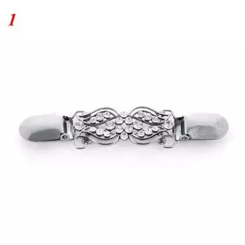 Мода Кристалл Ретро Зимний Свитер Блузка Булавка Кардиган Зажим Шаль Брошь Зажим-утка Застежки 1