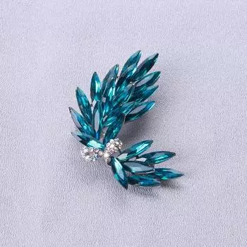 Мода Кристалл Стеклянные Броши Одежда Аксессуары Оптовая Темперамент Элегантный Пиджак Булавки