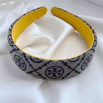 Мода, легкая роскошь, простой нишевый дизайн, классические старые буквы, жаккардовая ткань, повязка на голову, аксессуары для волос