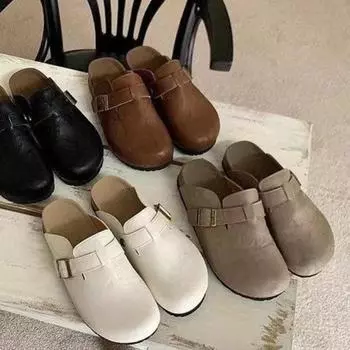 мода лето новое поступление мода элегантные повседневные женские сандалии однотонные легкие тапочки на плоской подошве 39 чёрный