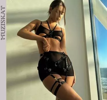 мода лето новый сложный ремесло удобный сетчатый сексуальный прозрачный эротический комплект нижнего белья L