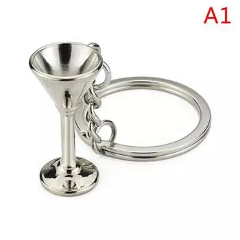 Мода Личность Бар Винная посуда Бармен Брелок Подарок на вечеринку Кольцо для ключей автомобиля A1