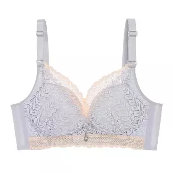 мода Lotus маленькая грудь тонкая чашка новый детский хлопок удобный без стальных колец кружевной бюстгальтер 70 сапфировый