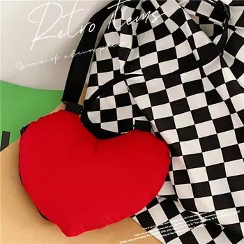 Мода, Любовная Сумка, Персиковое Сердце, Девушка, Сумка Через Плечо, Плюшевая Сумка Через Плечо, Личность, Девочка, Мягкая Девушка