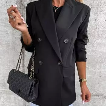 МОДА Маленький пиджак женский осенний новый стиль свободный темперамент клетчатый пиджак женский костюм верх S зелёный